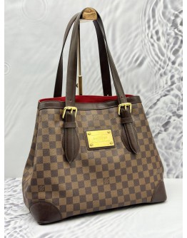 LOUIS VUITTON HAMPSTEAD GM IN BROWN DAMIER EBENE CANVAS