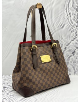 LOUIS VUITTON HAMPSTEAD GM IN BROWN DAMIER EBENE CANVAS