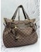 LOUIS VUITTON EVORA MM IN BROWN DAMIER EBENE CANVAS