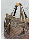 LOUIS VUITTON EVORA MM IN BROWN DAMIER EBENE CANVAS