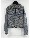 (LIKE NEW) LOUIS VUITTON FOGGY MONOGRAM DENIM TRUCKER JACKET SIZE 46