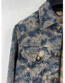 (LIKE NEW) LOUIS VUITTON FOGGY MONOGRAM DENIM TRUCKER JACKET SIZE 46