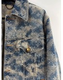 (LIKE NEW) LOUIS VUITTON FOGGY MONOGRAM DENIM TRUCKER JACKET SIZE 46
