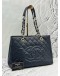2014 CHANEL GST GRAND SHOPPING TOTE BAG IN DARK BLUE CAVIAR LEATHER
