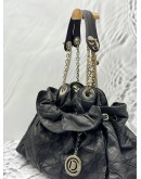 CHRISTIAN DIOR LE TRENTE HOBO BAG IN BLACK CANNAGE LAMBSKIN LEATHER