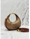COACH JONIE CROSSBODY BAG IN BROWN CC SIGNATURE CANVAS WITH LEATHER
