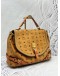 MCM TOTE BAG IN BROWN VISETOS LEATHER WITH CALF LEATHER