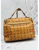 MCM TOTE BAG IN BROWN VISETOS LEATHER WITH CALF LEATHER