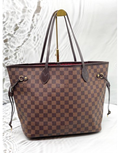 (CLEAR STOCK) LOUIS VUITTON NEVERFULL MM IN BROWN DAMIER EBENE CANVAS