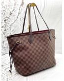 (CLEAR STOCK) LOUIS VUITTON NEVERFULL MM IN BROWN DAMIER EBENE CANVAS