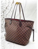(CLEAR STOCK) LOUIS VUITTON NEVERFULL MM IN BROWN DAMIER EBENE CANVAS
