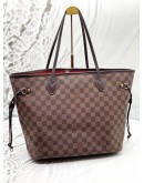 (CLEAR STOCK) LOUIS VUITTON NEVERFULL MM IN BROWN DAMIER EBENE CANVAS