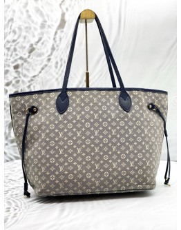 (CLEAR STOCK) LOUIS VUITTON NEVERFULL MM IN GREY MONOGRAM IDYLLE CANVAS 