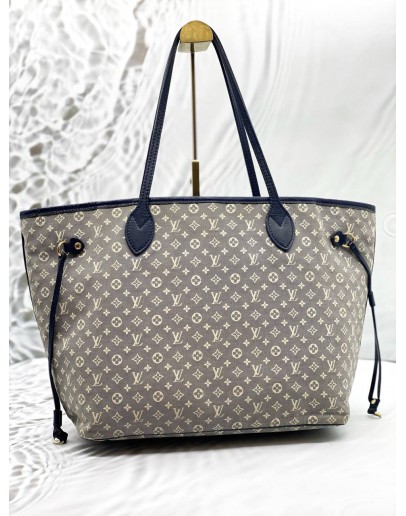 (CLEAR STOCK) LOUIS VUITTON NEVERFULL MM IN GREY MONOGRAM IDYLLE CANVAS 