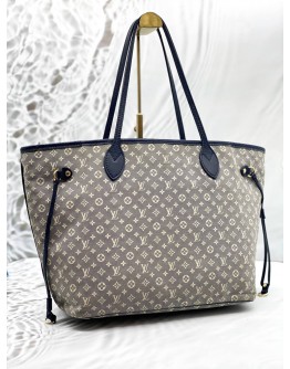 (CLEAR STOCK) LOUIS VUITTON NEVERFULL MM IN GREY MONOGRAM IDYLLE CANVAS 