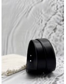 VERSACE MEDUSA BELT SIZE 90 IN BLACK LEATHER
