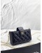 CHANEL PEARL MINI CROSSBODY BAG IN BLACK LAMBSKIN LEATHER