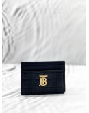 BURBERRY LOLA CARD HOLDER IN BLACK LEATHER