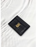 BURBERRY LOLA CARD HOLDER IN BLACK LEATHER