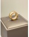 (LIKE NEW) BVLGARI B.ZERO RING SIZE 46 IN 18K 750 ROSE GOLD WITH WHITE CERAMIC