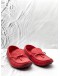 LOUIS VUITTON LOAFERS SIZE 8 IN RED MONOGRAM EMBOSSED LEATHER