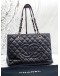 (LIKE NEW) CHANEL GST GRAND SHOPPING TOTE BAG IN BLACK CAVIAR LEATHER