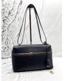LORO PIANA EXTRA BAG L27 IN BLACK LEATHER