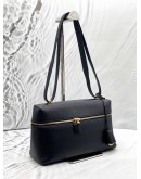 LORO PIANA EXTRA BAG L27 IN BLACK LEATHER