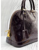 LOUIS VUITTON ALMA PM IN AMARANTE MONOGRAM VERNIS LEATHER