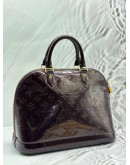 LOUIS VUITTON ALMA PM IN AMARANTE MONOGRAM VERNIS LEATHER