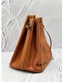 LOUIS VUITTON PETIT NOE BUCKET BAG IN BROWN EPI LEATHER