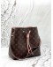 LOUIS VUITTON NEONOE MM IN BROWN MONOGRAM CANVAS WITH PINK LEATHER