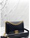 (LIKE NEW) CHANEL BOY MEDIUM SHOULDER BAG IN BLACK CAVIAR LEATHER