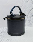 (CLEAR STOCK) LOUIS VUITTON CANNES TOP HANDLE BAG IN BLACK EPI LEATHER