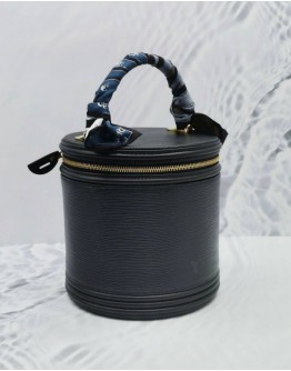 (CLEAR STOCK) LOUIS VUITTON CANNES TOP HANDLE BAG IN BLACK EPI LEATHER