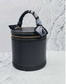 (CLEAR STOCK) LOUIS VUITTON CANNES TOP HANDLE BAG IN BLACK EPI LEATHER