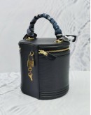(CLEAR STOCK) LOUIS VUITTON CANNES TOP HANDLE BAG IN BLACK EPI LEATHER