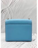 (LIKE NEW) HERMES VERROU CHAINE MINI BAG IN LIGHT BLUE GOATSKIN LEATHER