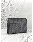 (LIKE NEW) GOYARD JOUVENCE MM TOILETRY IN GREY GOYARDINE CANVAS WITH CHEVROCHES CALFSKIN LEATHER