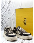 FENDI FORCE TRAINER SNEAKERS SIZE 7 IN BEIGE WITH BROWN COLORWAY