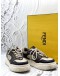 FENDI FORCE TRAINER SNEAKERS SIZE 7 IN BEIGE WITH BROWN COLORWAY