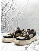 FENDI FORCE TRAINER SNEAKERS SIZE 7 IN BEIGE WITH BROWN COLORWAY