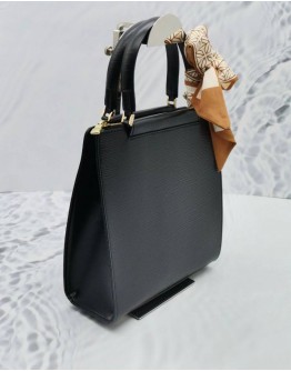 (CLEAR STOCK) LOUIS VUITTON FIGARI TOP HANDLE BAG IN BLACK EPI LEATHER
