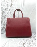 FENDI 2 JOURS TOTE BAG IN RED LEATHER