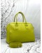 FURLA ALLEGRA TOTE BAG IN NEON YELLOW LEATHER
