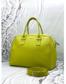 FURLA ALLEGRA TOTE BAG IN NEON YELLOW LEATHER