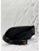VERSACE MEDUSA TRIBUTE BELT BAG IN BLACK LEATHER