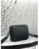 LOUIS VUITTON STEAMER MESSENGER BAG IN BLACK MONOGRAM TAURILLON LEATHER