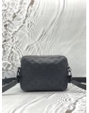 LOUIS VUITTON STEAMER MESSENGER BAG IN BLACK MONOGRAM TAURILLON LEATHER