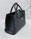 (CLEAR STOCK) (LIKE NEW) CHANEL NEO EXECUTIVE SMALL TOTE BAG IN BLACK CAVIAR LEATHER 